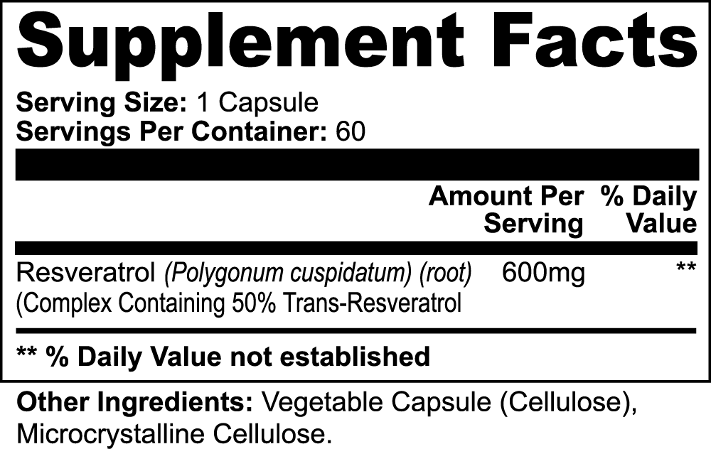 Resveratrol 50% 600mg